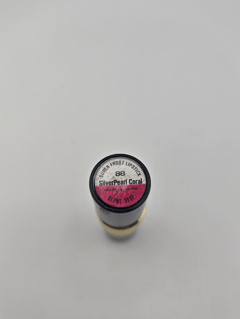Vtg Revlon Super Frost Lipstick 88 Silver Pearl Coral
